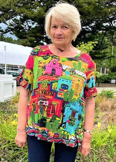 Vivid Mexican Landscape Top